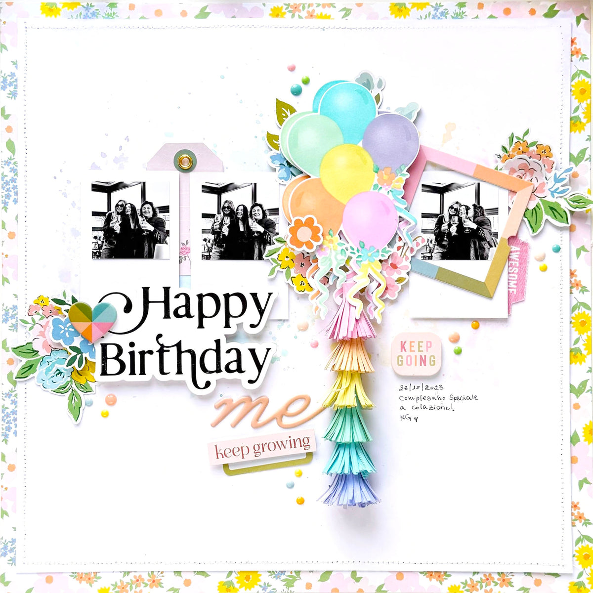 Ribbons & Balloons stamp