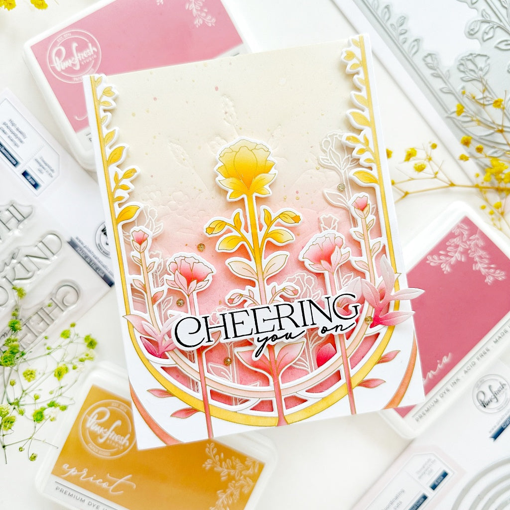 Art Deco Floral Arch stencil