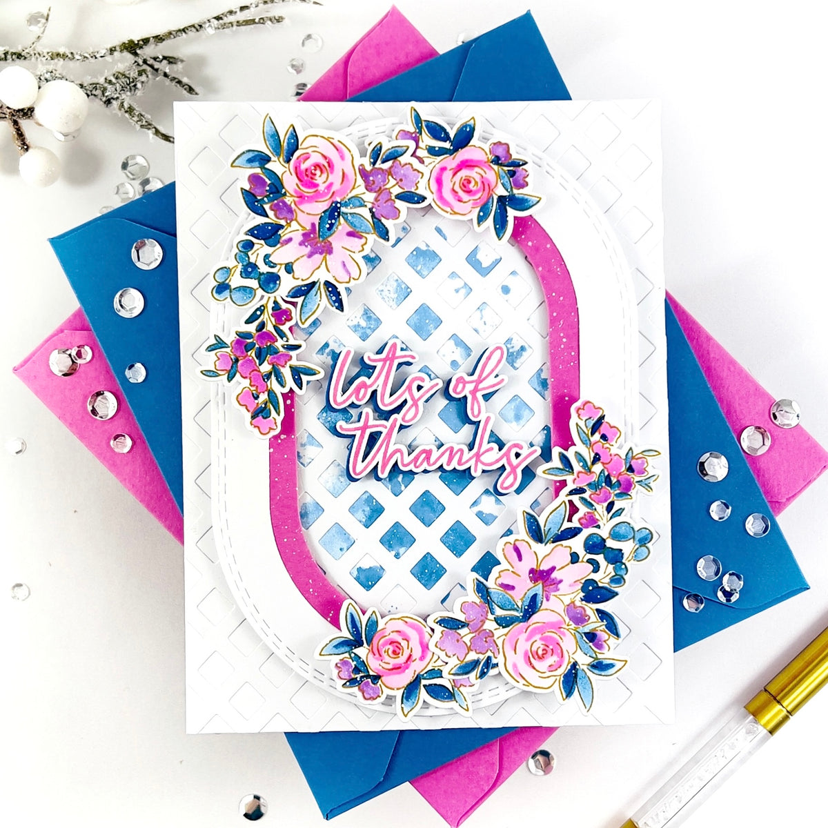 Cozy Blooms stencil