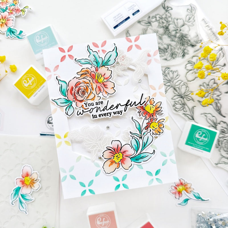 Artsy Floral stamp