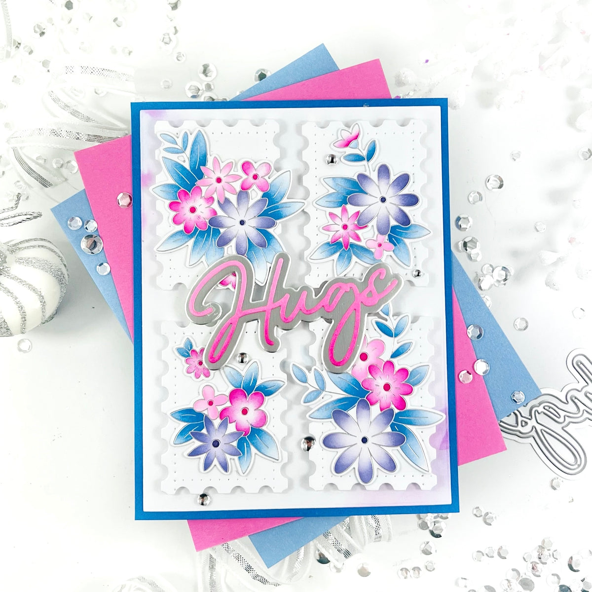 Cheerful Blossoms stencil