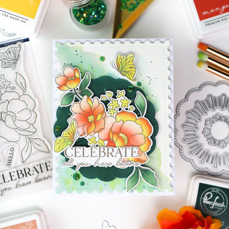 Butterflies in Bloom stamp