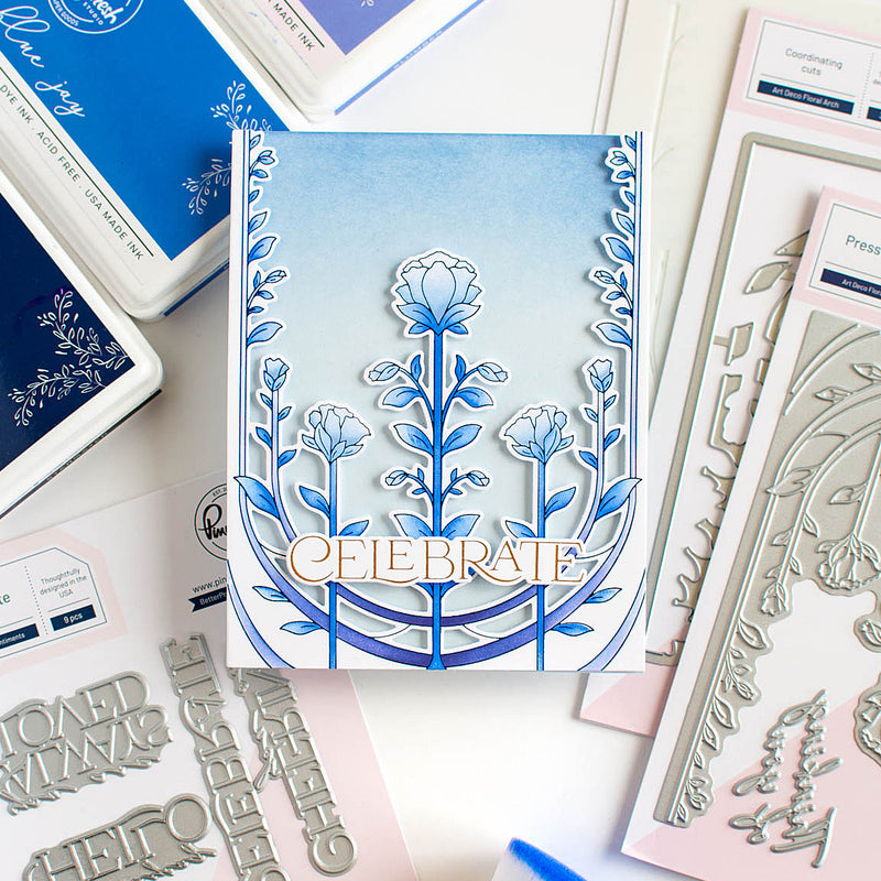 Art Deco Floral Arch die