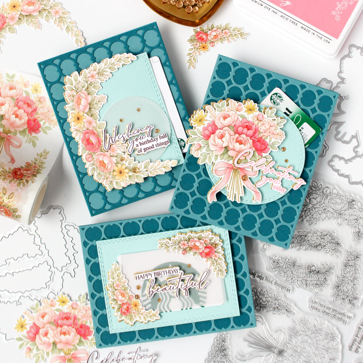 Celebrate in Blooms stamp
