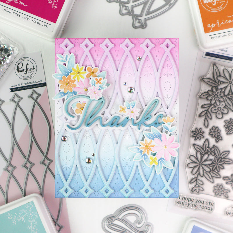 Cheerful Blossoms stencil