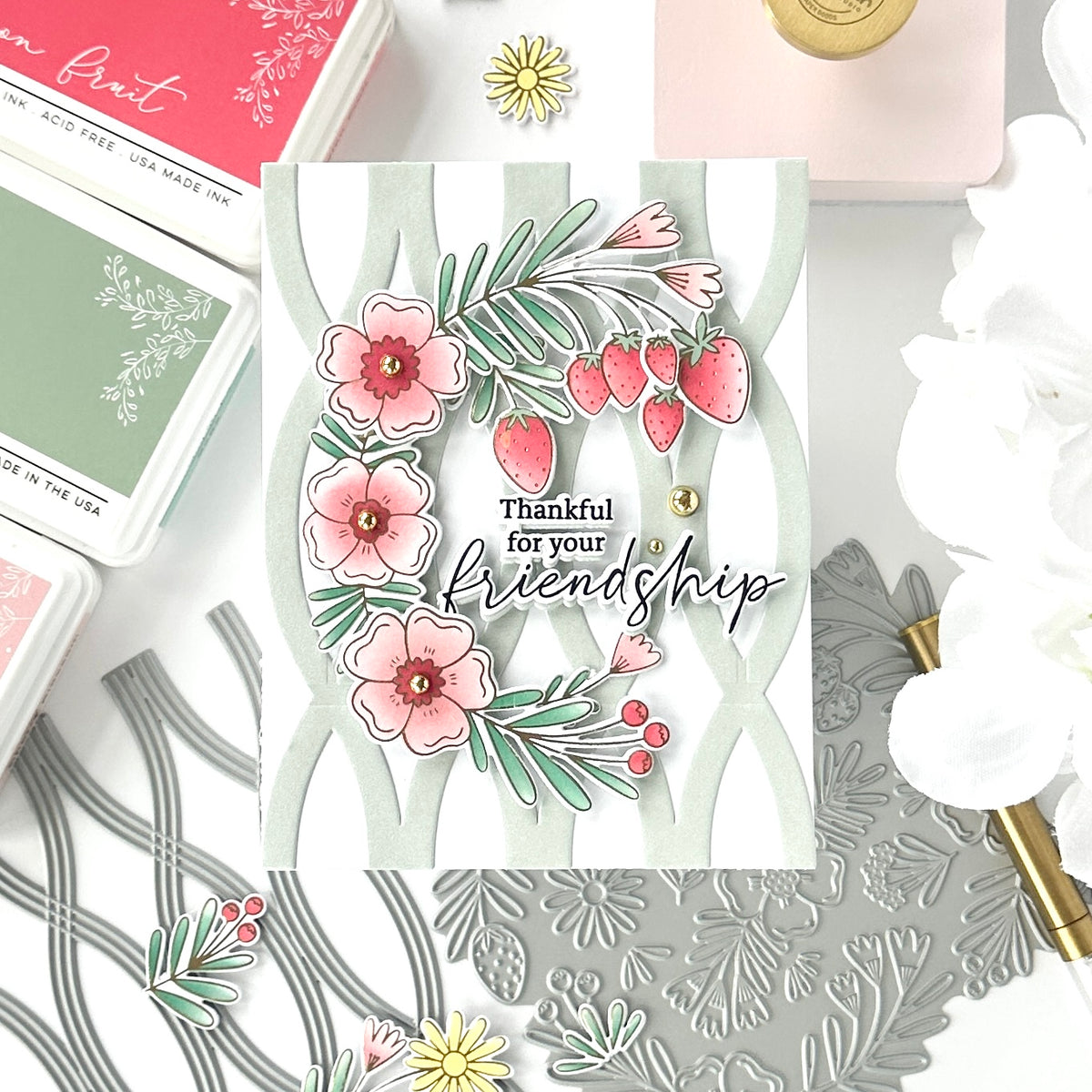 Berries & Blossoms press plate