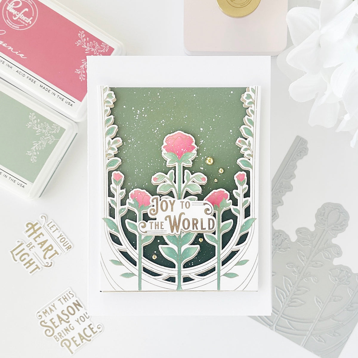 Art Deco Floral Arch press plate
