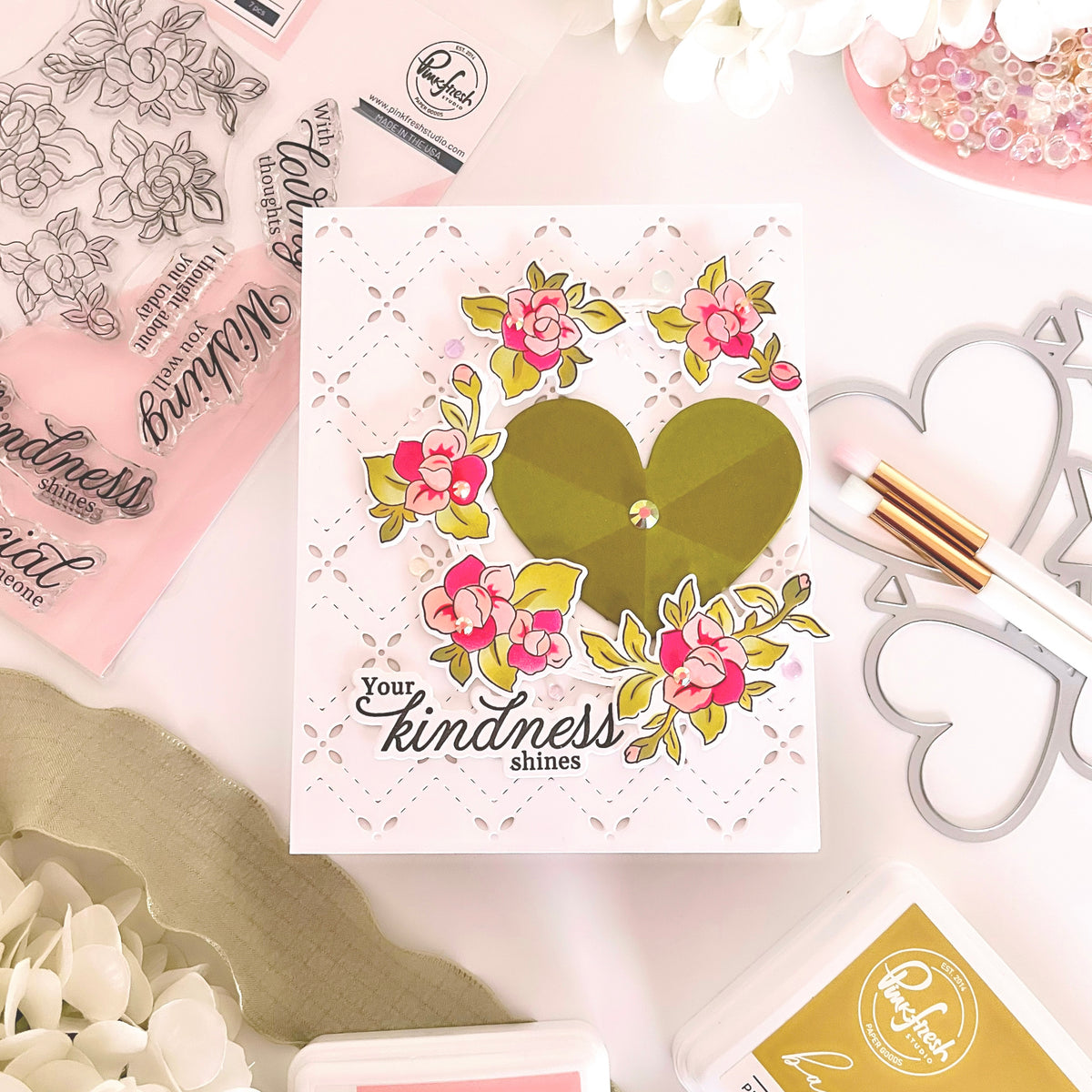 Petal Poise stencil