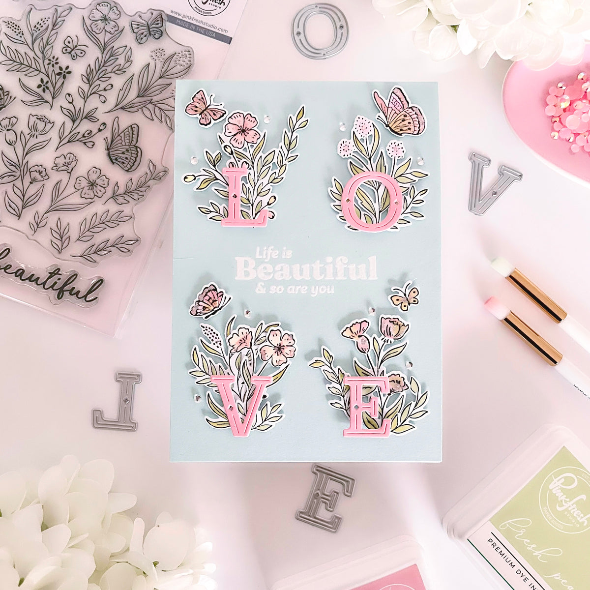 Butterfly Garden stamp