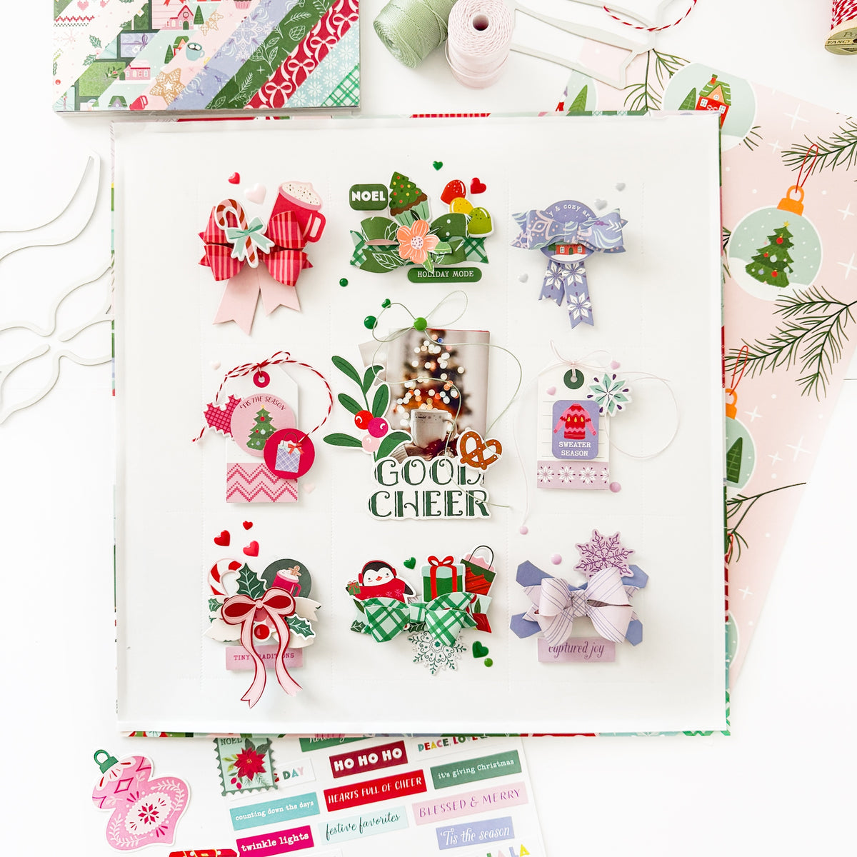 Very Merry Christmas: Phrase Stickers