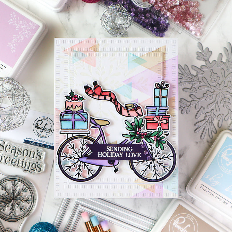 Holiday Bicycle stencil