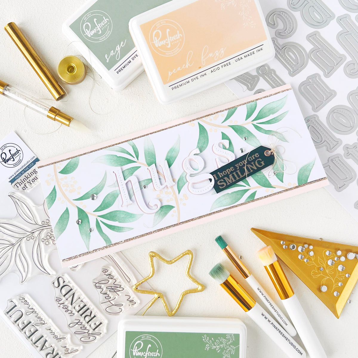 Grateful Greenery stamp