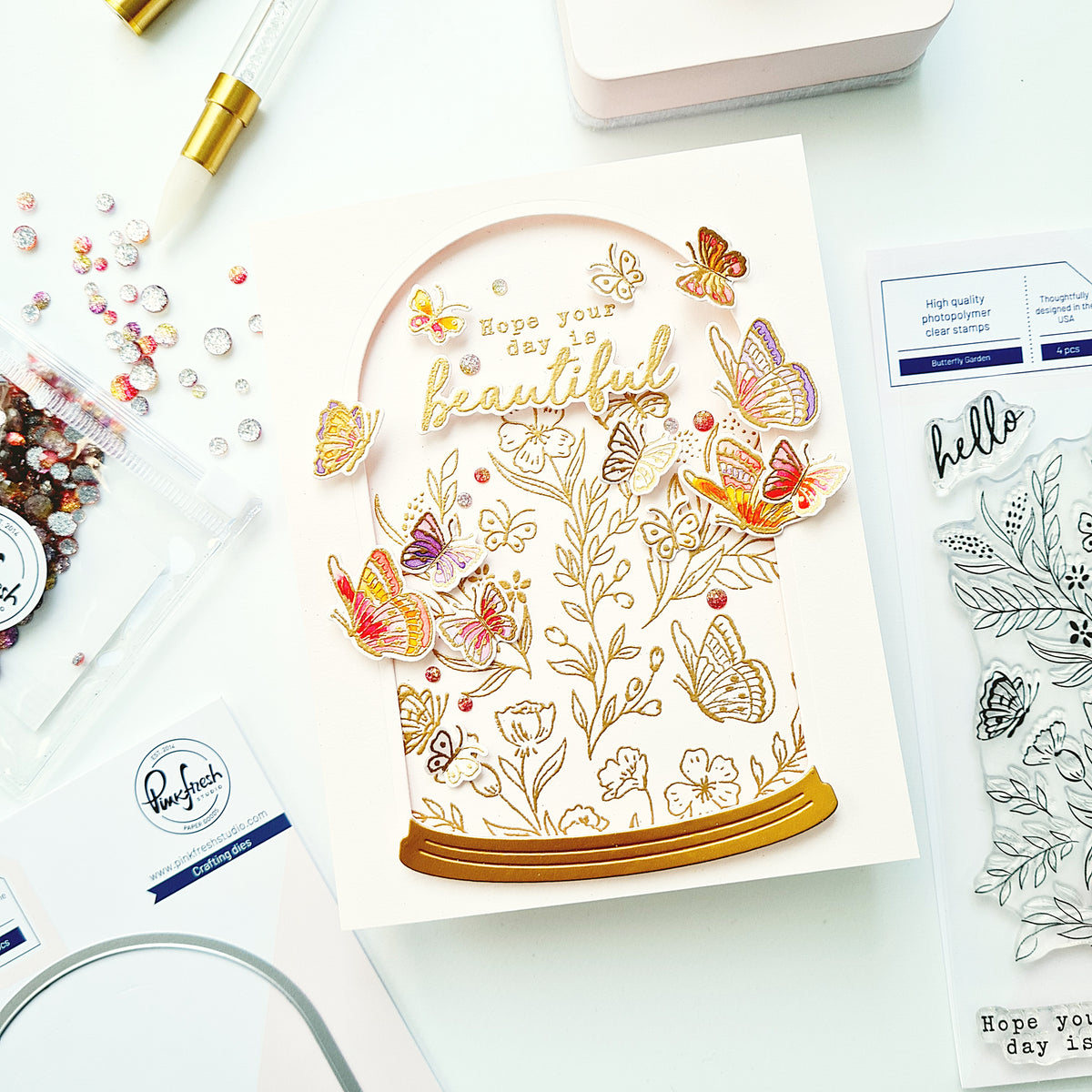 Butterfly Garden stamp