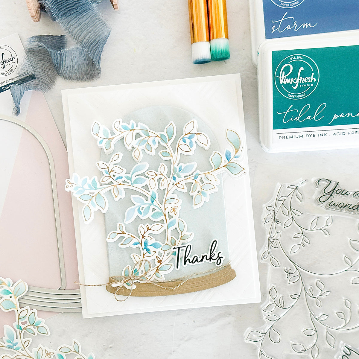 Delicate Foliage hot foil