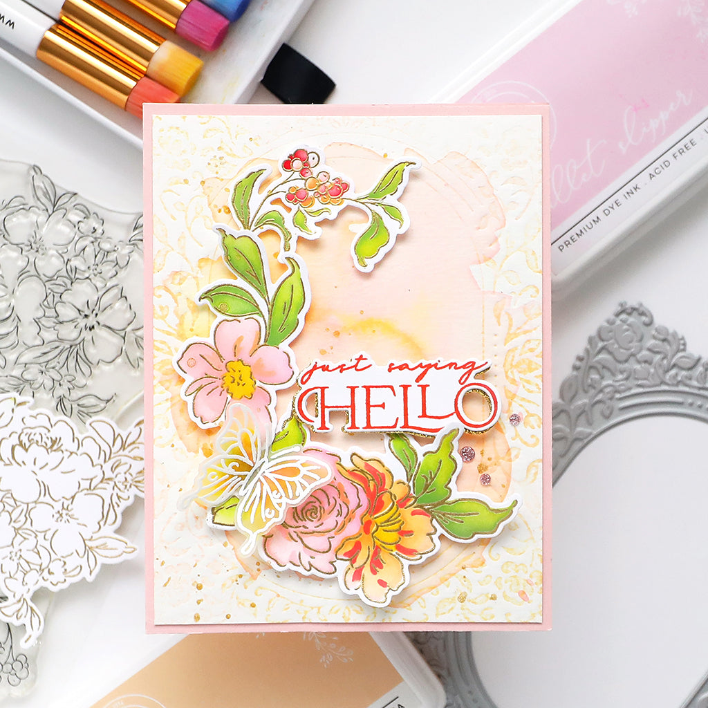 Artsy Floral stamp