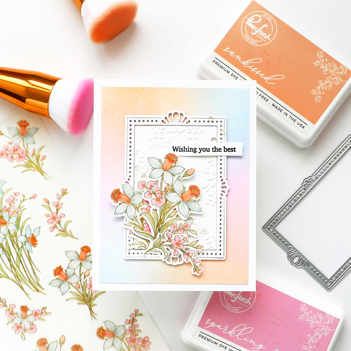 Petal Mosaic stencil