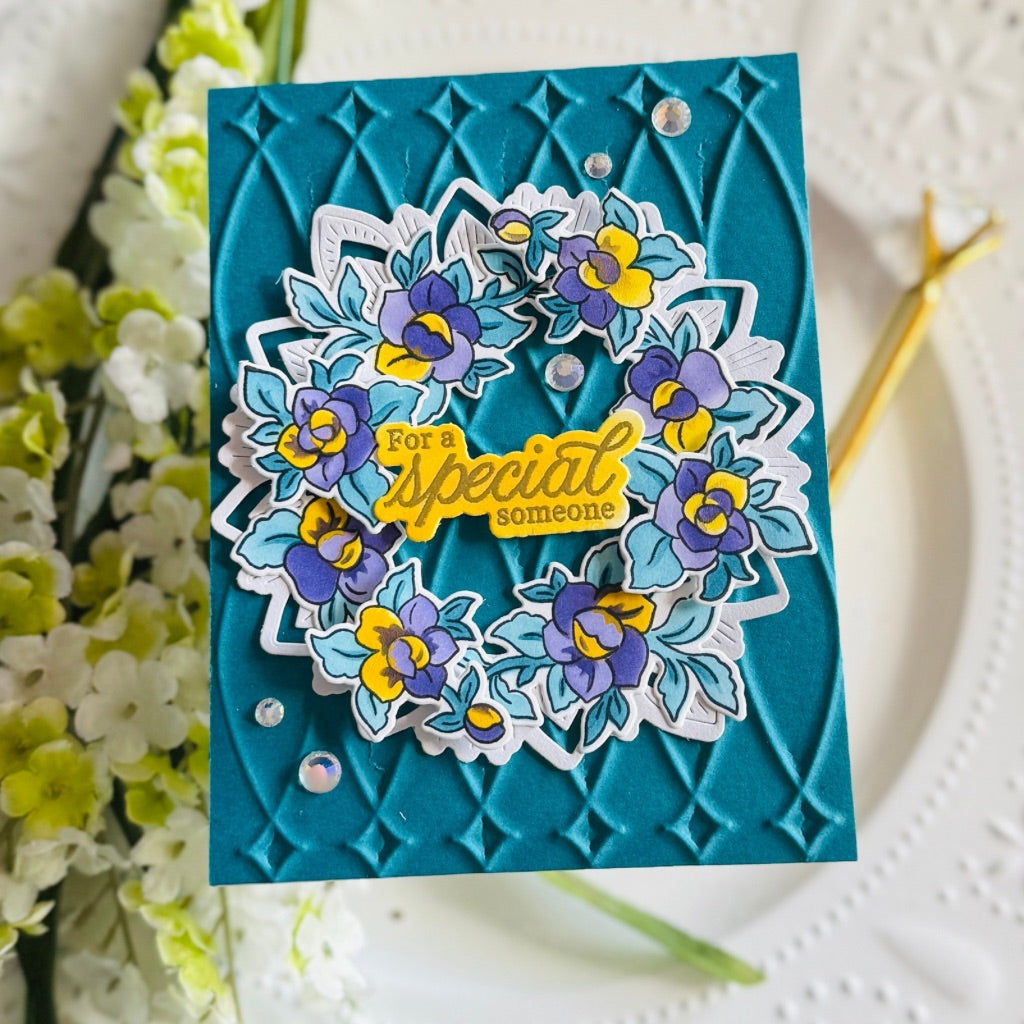 Interlaced Diamonds press plate