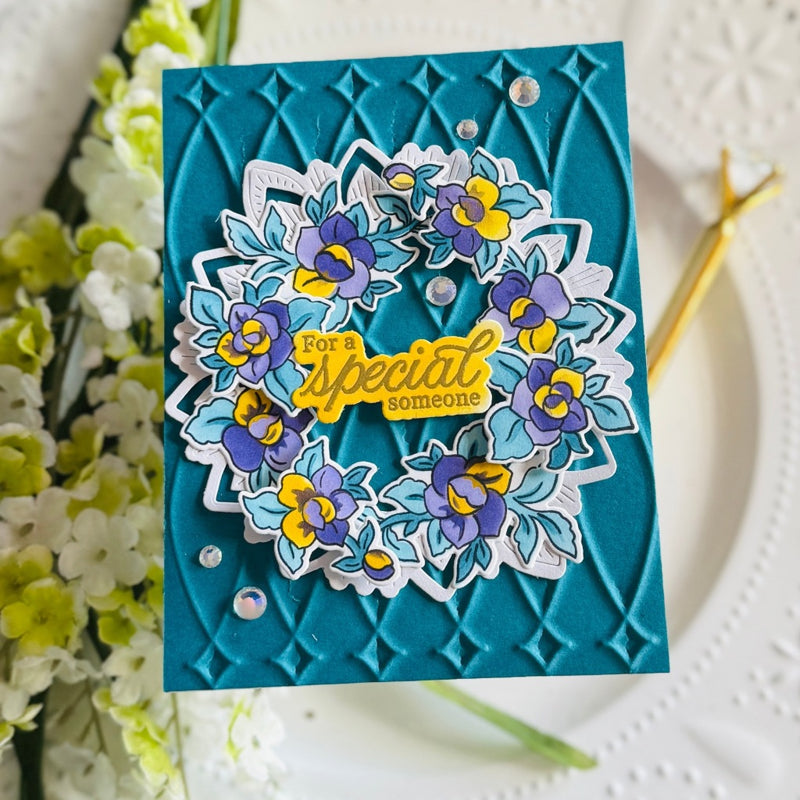 Interlaced Diamonds press plate