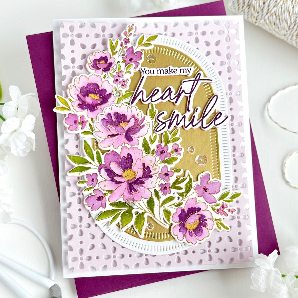 Floral Lattice coverplate die