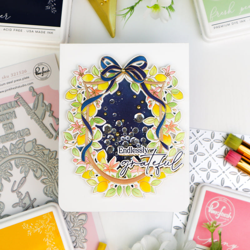Lemon Blossom Crest press plate
