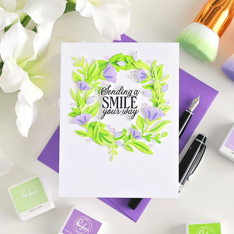 Wild Meadow Wreath stencil