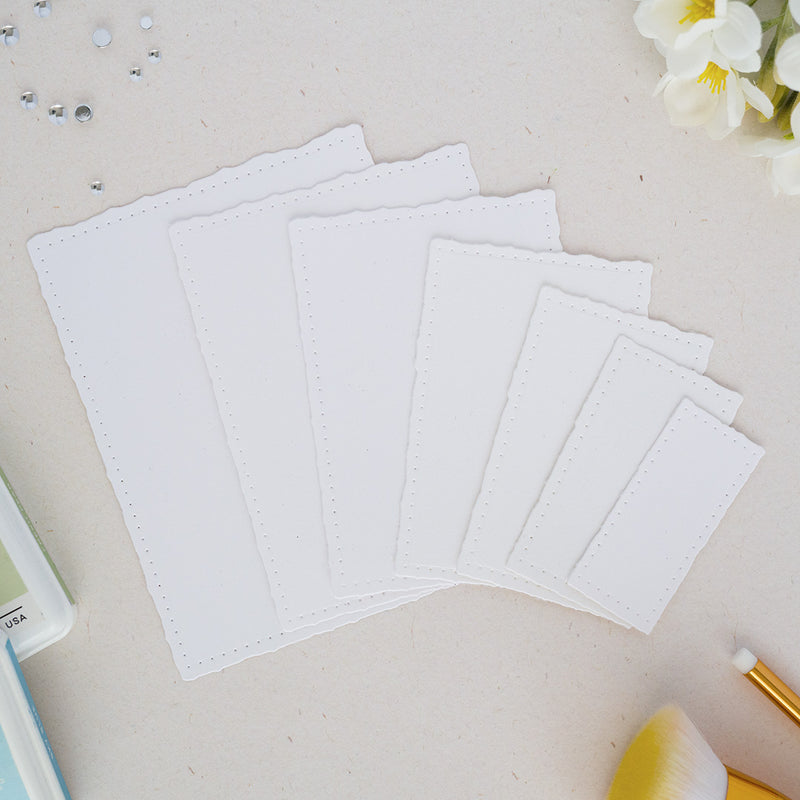 Dotted Nested Deckled Rectangles die