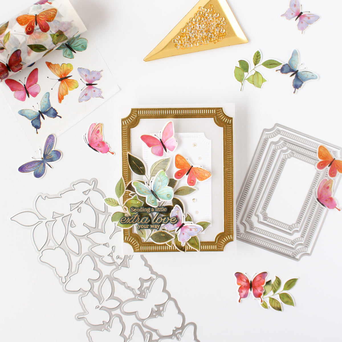 Fluttering Butterflies washi
