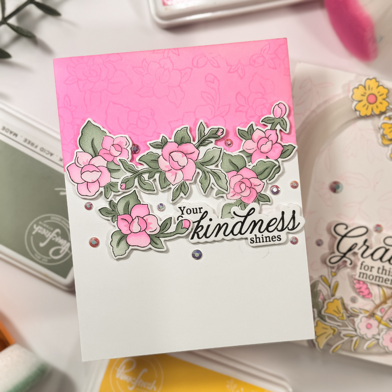 Petal Poise stencil