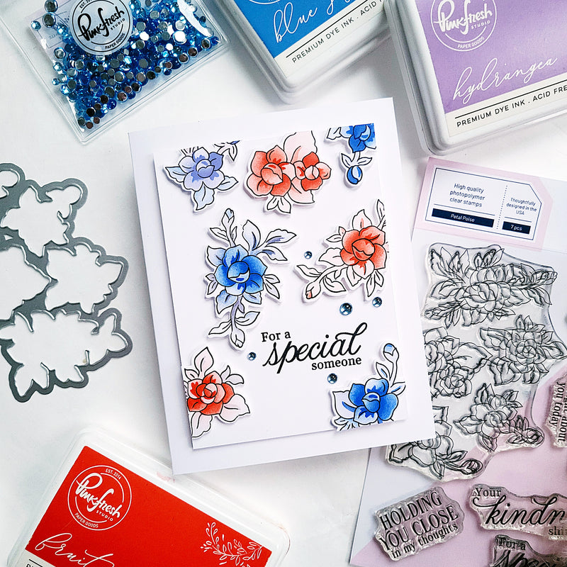 Petal Poise stencil