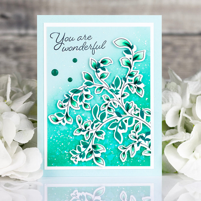 Delicate Foliage stencil