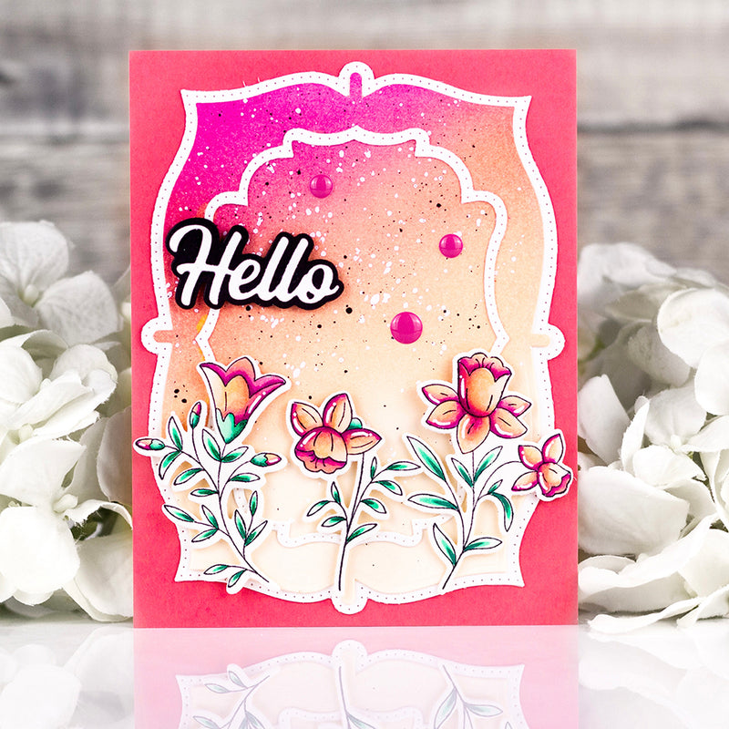 Print Shop: Modern Botanicals cling stamp