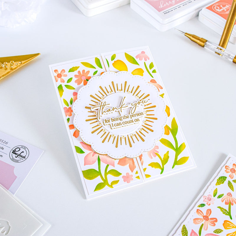 Wildflower Notes stencil