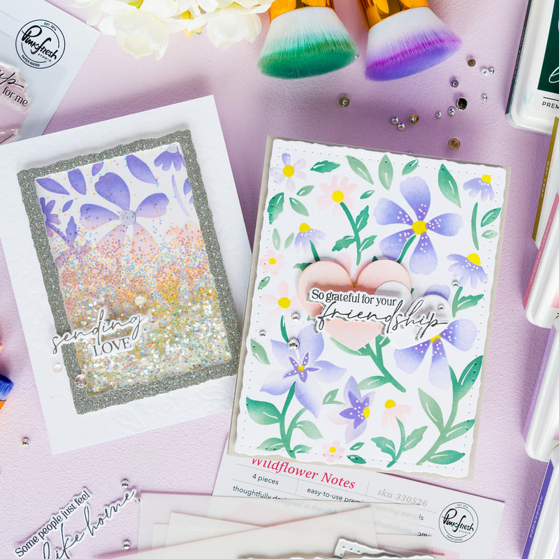 Wildflower Notes stencil