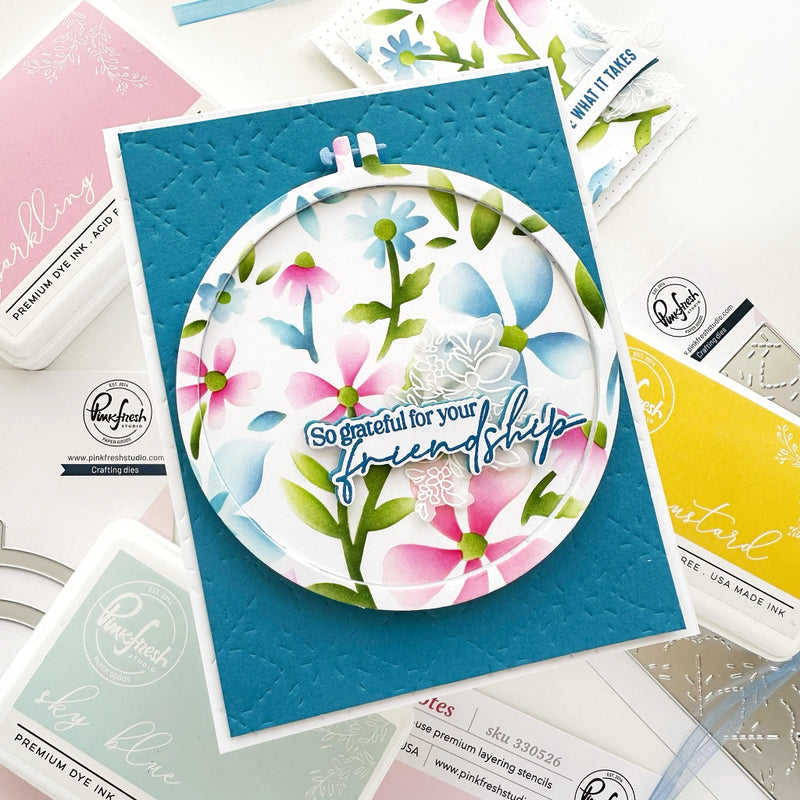 Wildflower Notes stencil