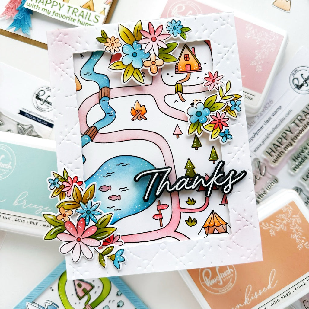Cheerful Blossoms stencil
