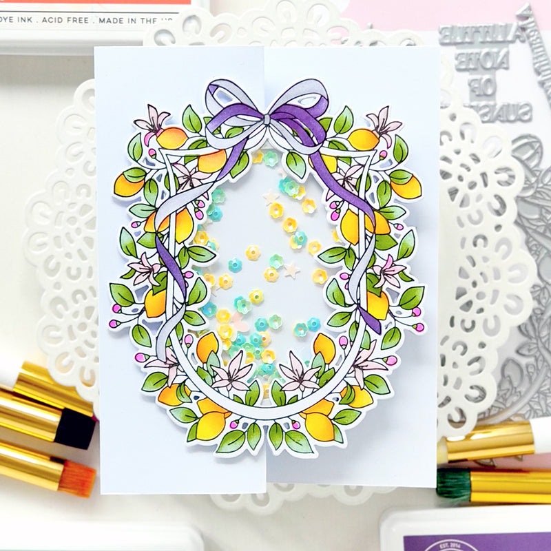 Lemon Blossom Crest press plate