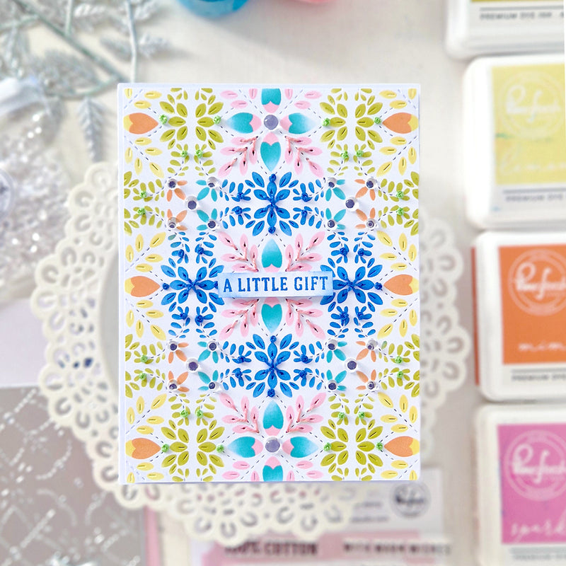 Petal Mosaic stencil