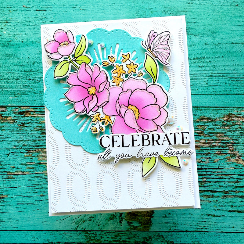 Butterflies in Bloom stamp