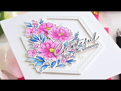 Peony Glow stamp
