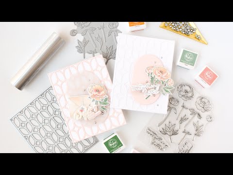 Blushing Blooms stencil