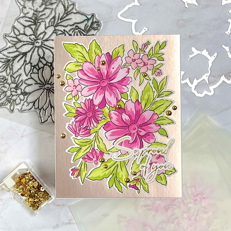 Painted Daisies stamp