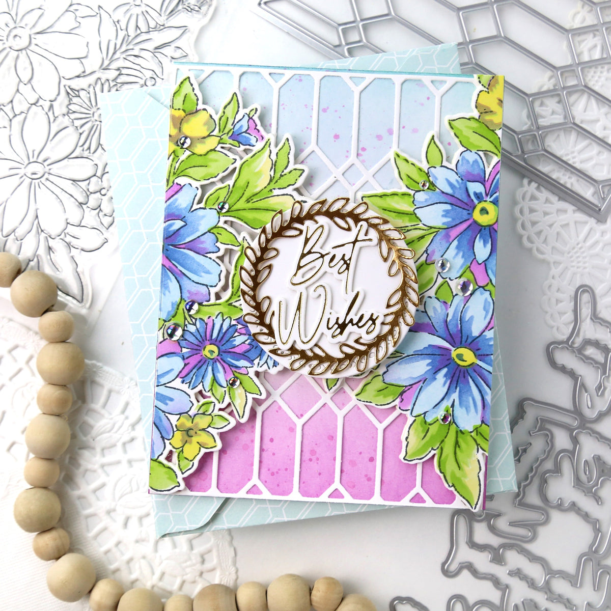 Painted Daisies stamp