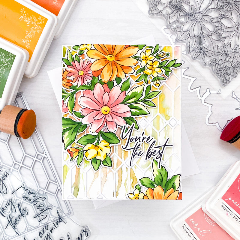 Painted Daisies stamp