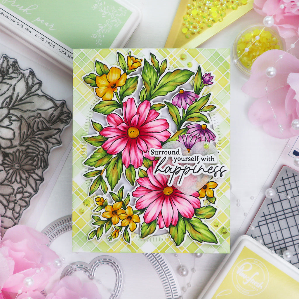 Painted Daisies stamp