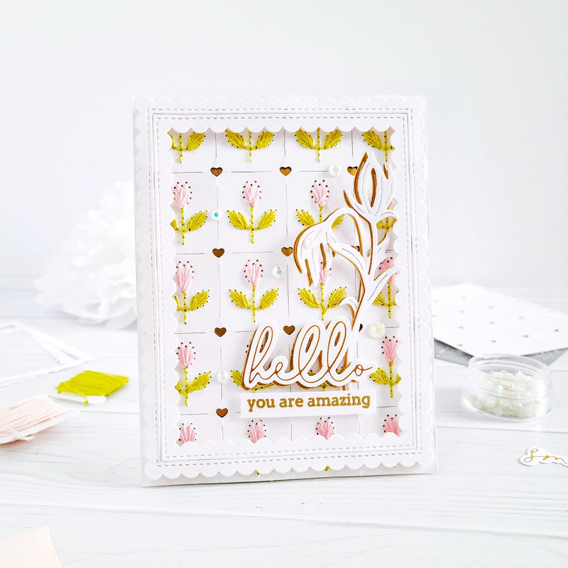 Essentials: Stitched Scallop Rectangles Die Set